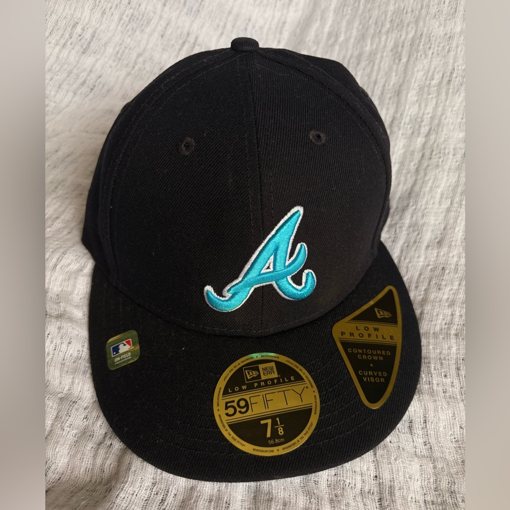 NEW Atlanta Braves Father’s Day hat 59FIFTY with Teal Logo